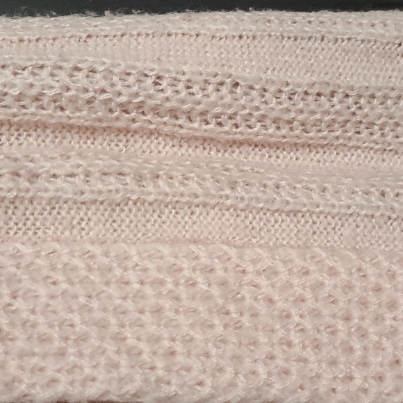 Chico's Crocheted Look Sweater Vest Cardigan Peachy Pink Size Chico's 0/L/12 EUC - Picture 2 of 6